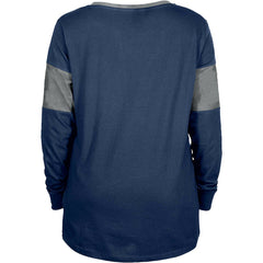 Women's Lace-Up Notch-Neck Long Sleeve T-Shirt - Dallas Cowboys