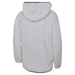 NHL Heather Gray Chicago Blackhawks Girls Youth Ultimate Teddy Fleece Pullover Hoodie