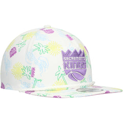 NBA Sacramento Kings Palm Trees and Waves Golfer Adjustable Hat