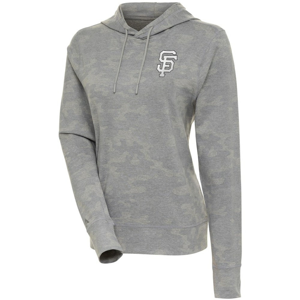 MLB San Francisco Giants Antigua Women's Brushed Metallic Respite Pullover Hoodie