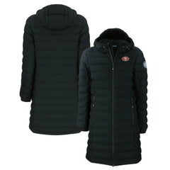 Cutter & Buck Women's Mission Ridge Repreve Eco Insulated Long Full-Zip Puffer Jacket - San Francisco 49ers