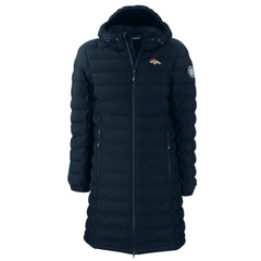 Cutter & Buck Women's Mission Ridge Repreve Eco Insulated Long Full-Zip Puffer Jacket - Denver Broncos