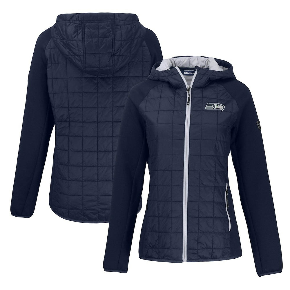 Cutter & Buck Women's Rainier Primaloft Eco Full-Zip Hybrid Jacket - Seattle Seahawks