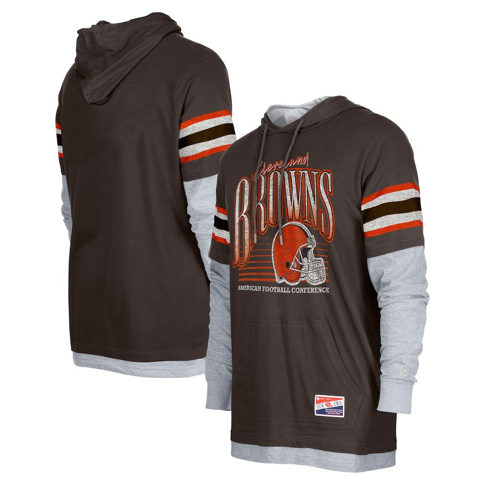 Twofer Long Sleeve Hooded T-Shirt - Cleveland Browns