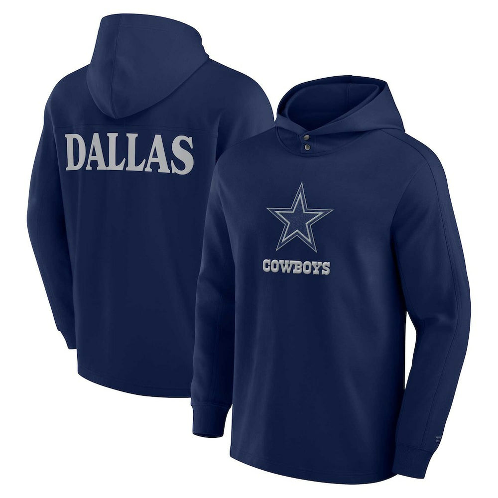 Elements Blaze Tri-Blend Long Sleeve Hoodie T-Shirt - Dallas Cowboys