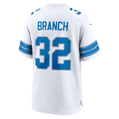 Brian Branch White Game Jersey - Detroit Lions
