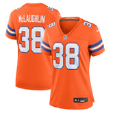 Jaleel McLaughlin Women's Mile High Collection 1977 Throwback Player Game Jersey - Denver Broncos