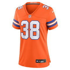 Jaleel McLaughlin Women's Mile High Collection 1977 Throwback Player Game Jersey - Denver Broncos