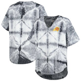 NBA Phoenix Suns G-III 4Her by Carl Banks Women's Tournament Raglan Oversized Tie-Dye V-Neck T-Shirt