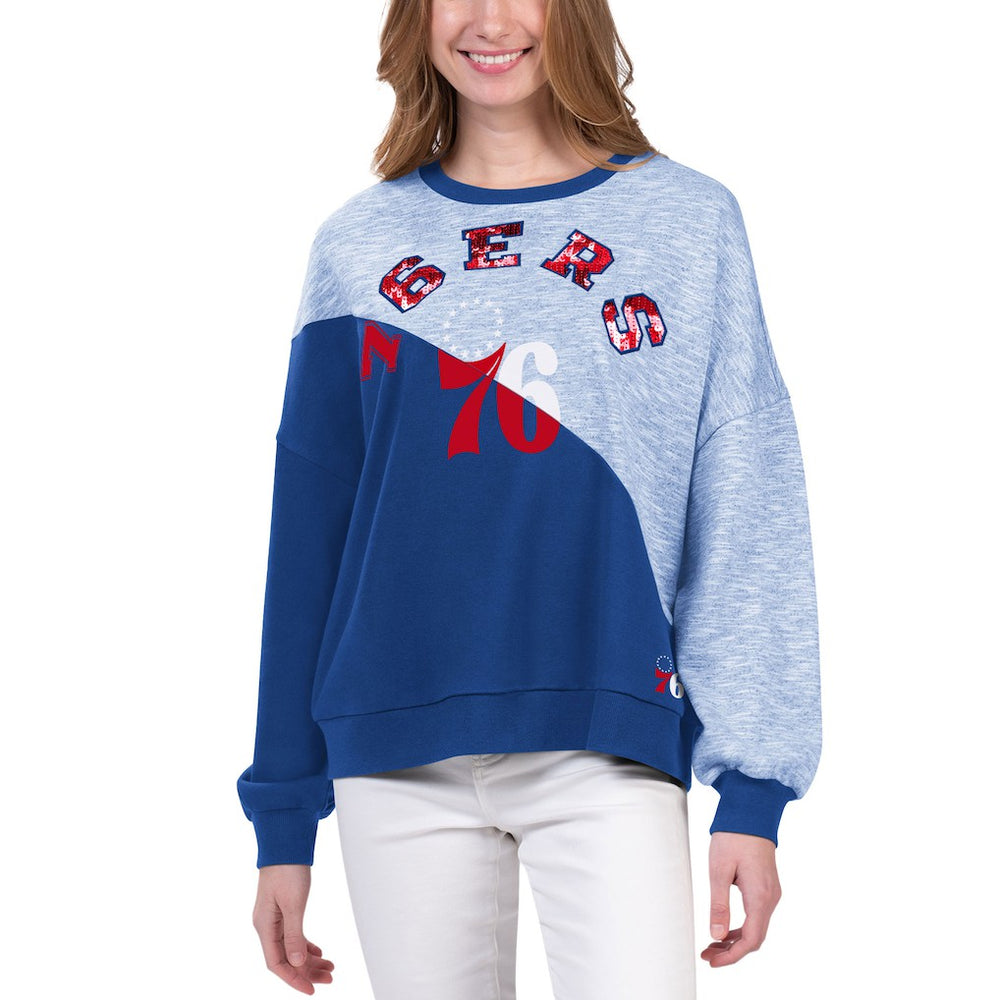 NBA Philadelphia 76ers G-III 4Her by Carl Banks Women's Benches Split Pullover Sweatshirt