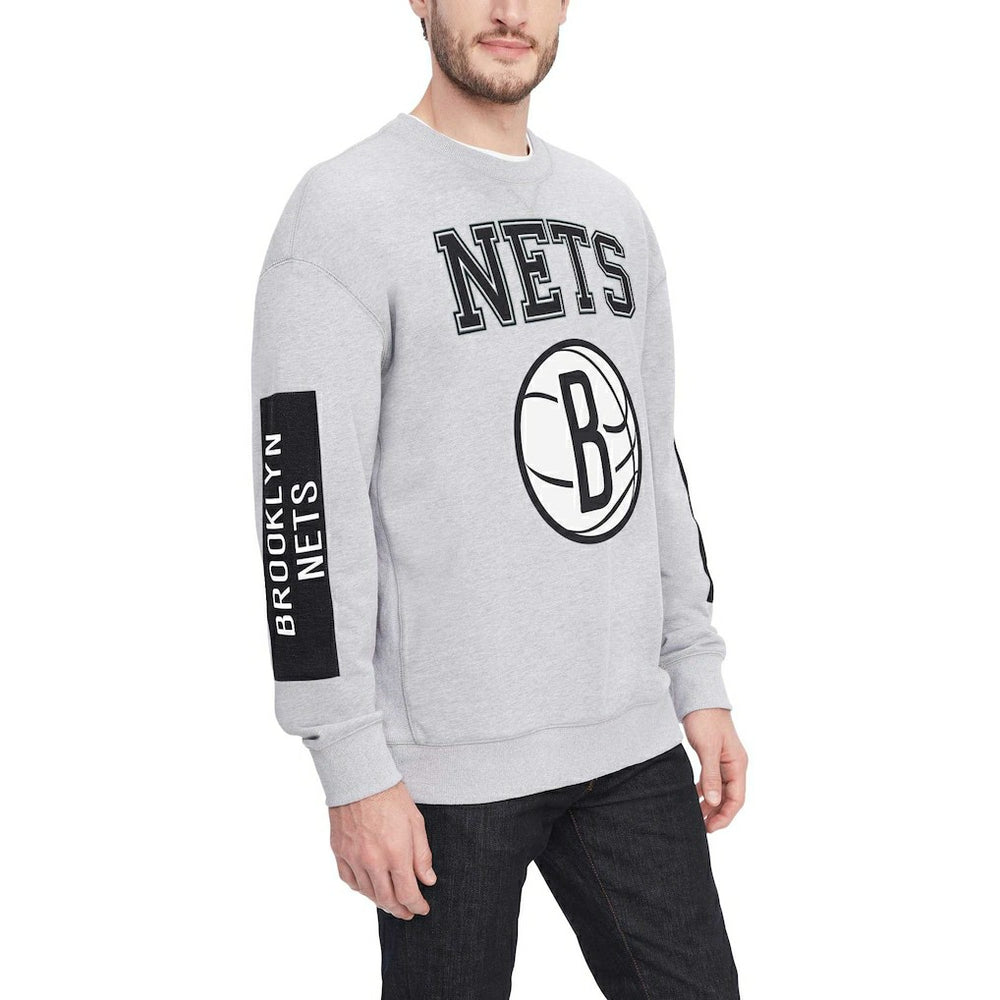 NBA Brooklyn Nets Tommy Jeans Hayes Crew Neck Pullover Sweatshirt