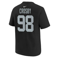 Maxx Crosby Youth Player Name & Number T-Shirt - Las Vegas Raiders