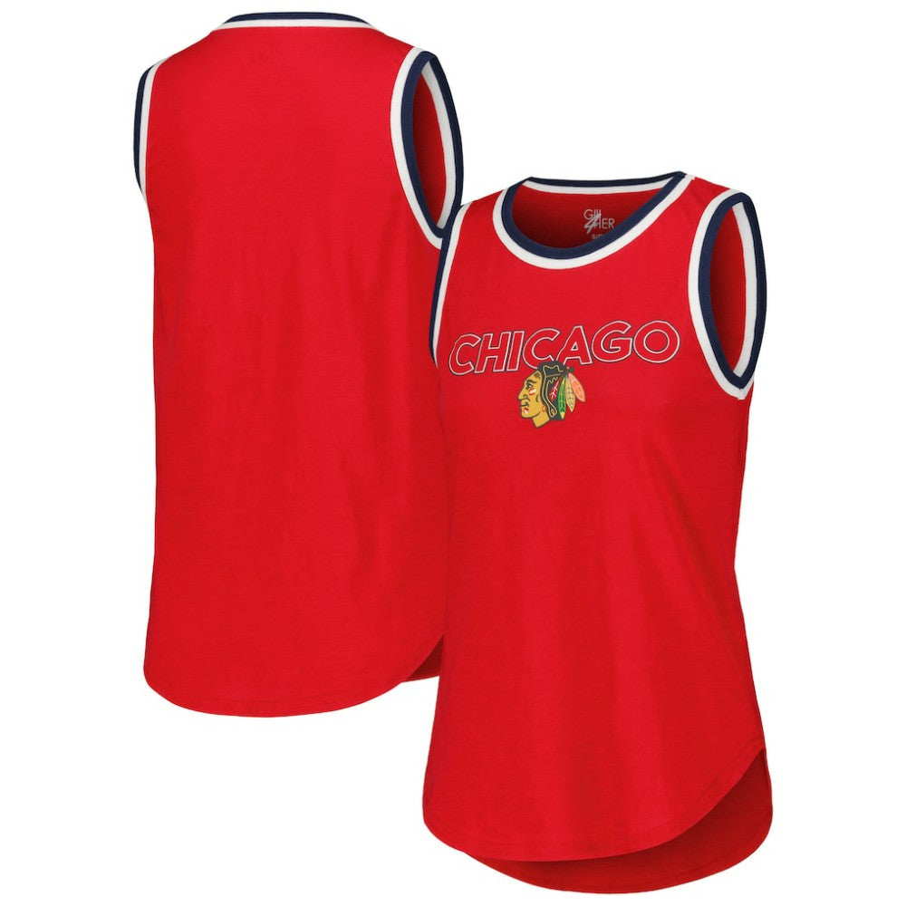 NHL Red Chicago Blackhawks G-III 4Her by Carl Banks Women's Strategy Tank Top