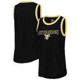 NHL Black Pittsburgh Penguins G-III 4Her by Carl Banks Women's Strategy Tank Top