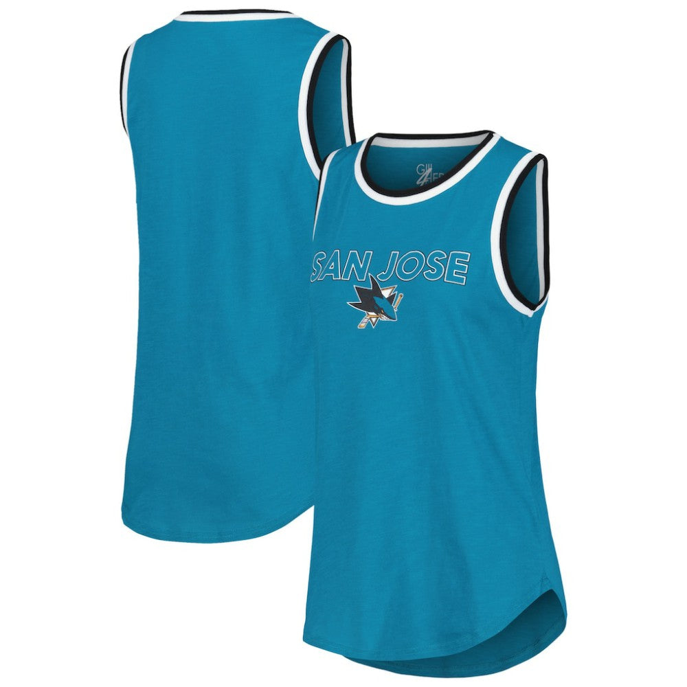 NHL Teal San Jose Sharks G-III 4Her by Carl Banks Women's Strategy Tank Top