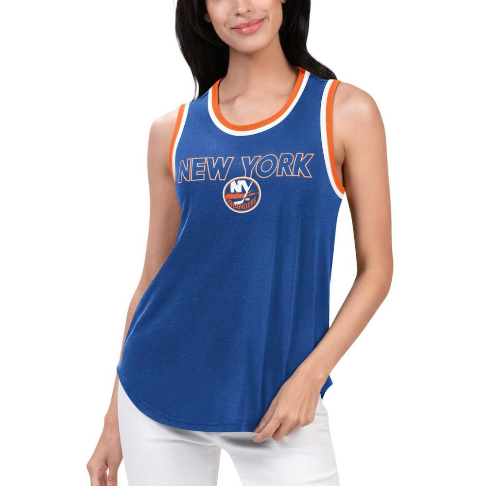 NHL Royal New York Islanders G-III 4Her by Carl Banks Women's Strategy Tank Top