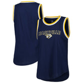 NHL Navy Nashville Predators G-III 4Her by Carl Banks Women's Strategy Tank Top