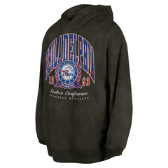 NBA Philadelphia 76ers Unisex Oversized Essentials Pigment Wash Fleece Pullover Hoodie
