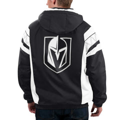 NHL Black Vegas Golden Knights Starter Home Team Half-Zip Hoodie Jacket