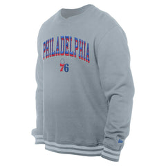 NBA Philadelphia 76ers Chenille Cross Over Pullover Sweatshirt