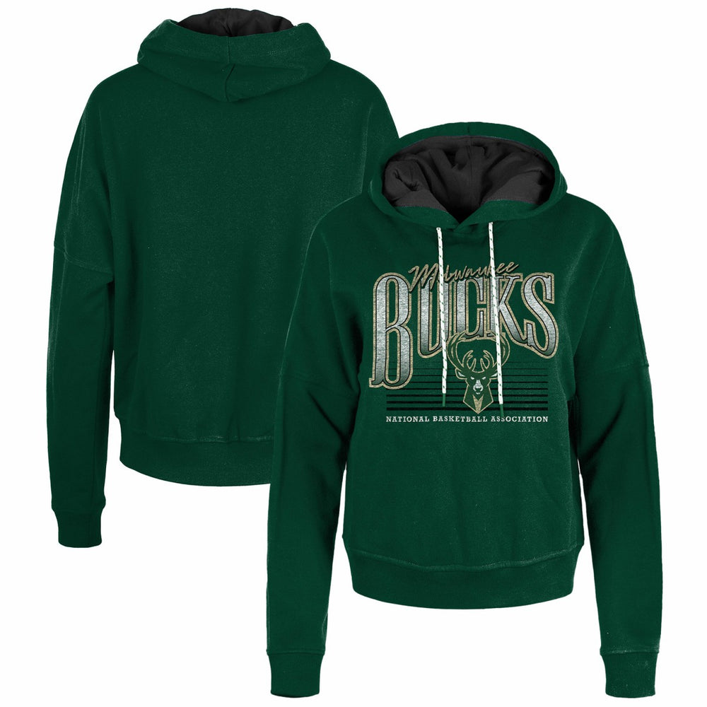 NBA Milwaukee Bucks Women's Boxy Pullover Hoodie