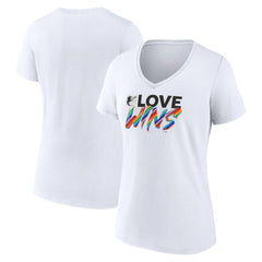 MLB Baltimore Orioles Women's Love Wins V-Neck T-Shirt