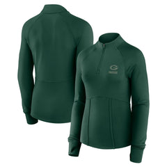 Women's Elements Raglan Quarter-Zip Jacket - Green Bay Packers