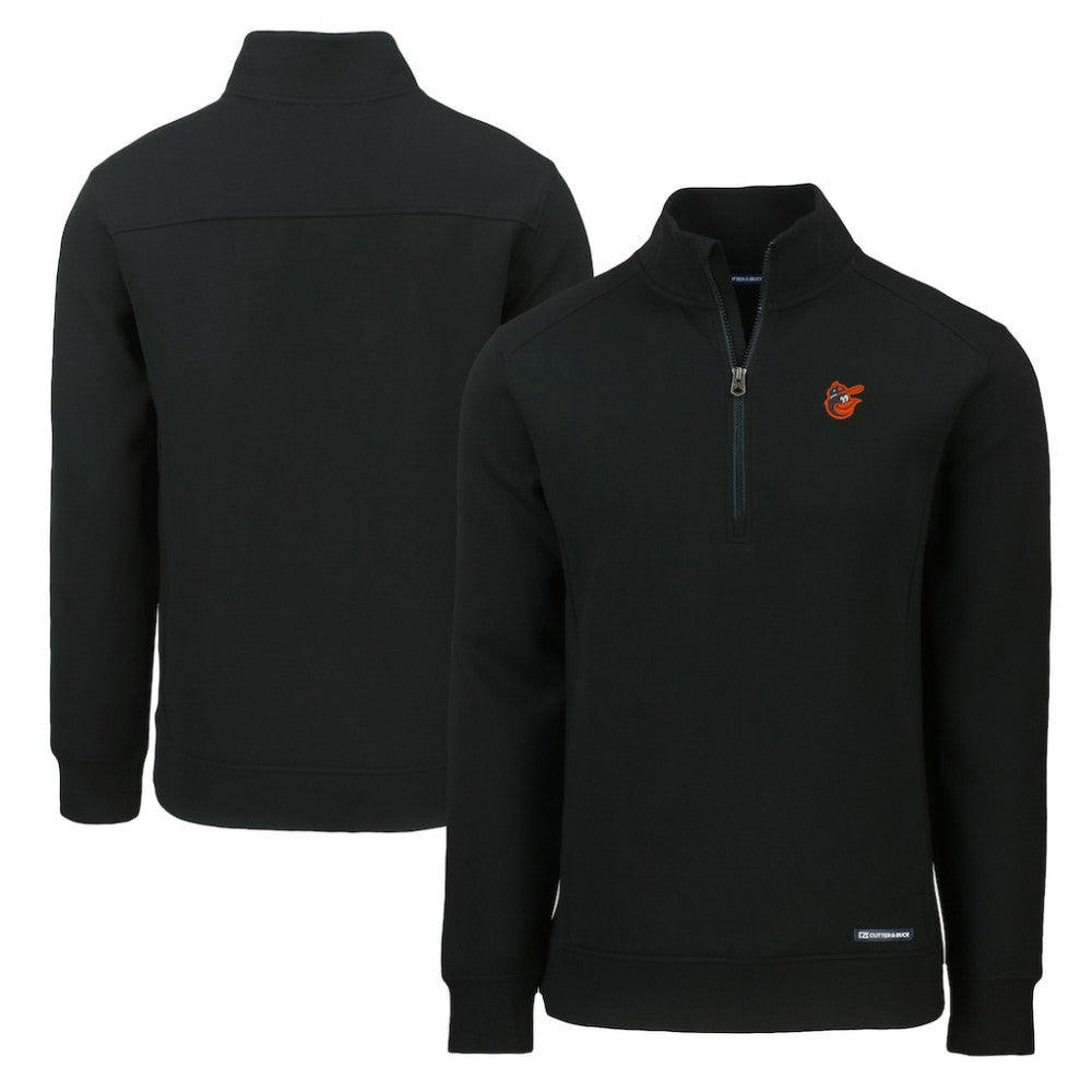 MLB Baltimore Orioles Cutter & Buck Cooperstown Collection Roam Eco Recycled Quarter-Zip Pullover