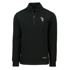 MLB Athletics Cutter & Buck Cooperstown Collection Roam Eco Recycled Quarter-Zip Pullover