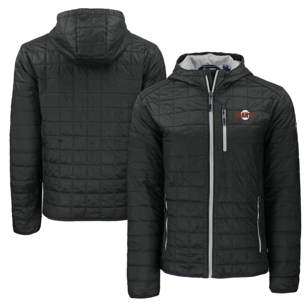 MLB San Francisco Giants Cutter & Buck Cooperstown Collection Rainier Primaloft Eco Full-Zip Hooded Jacket