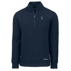 MLB Seattle Mariners Cutter & Buck Roam Eco Recycled Quarter-Zip Pullover