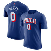 NBA Tyrese Maxey Philadelphia 76ers Icon Edition Name & Number T-Shirt