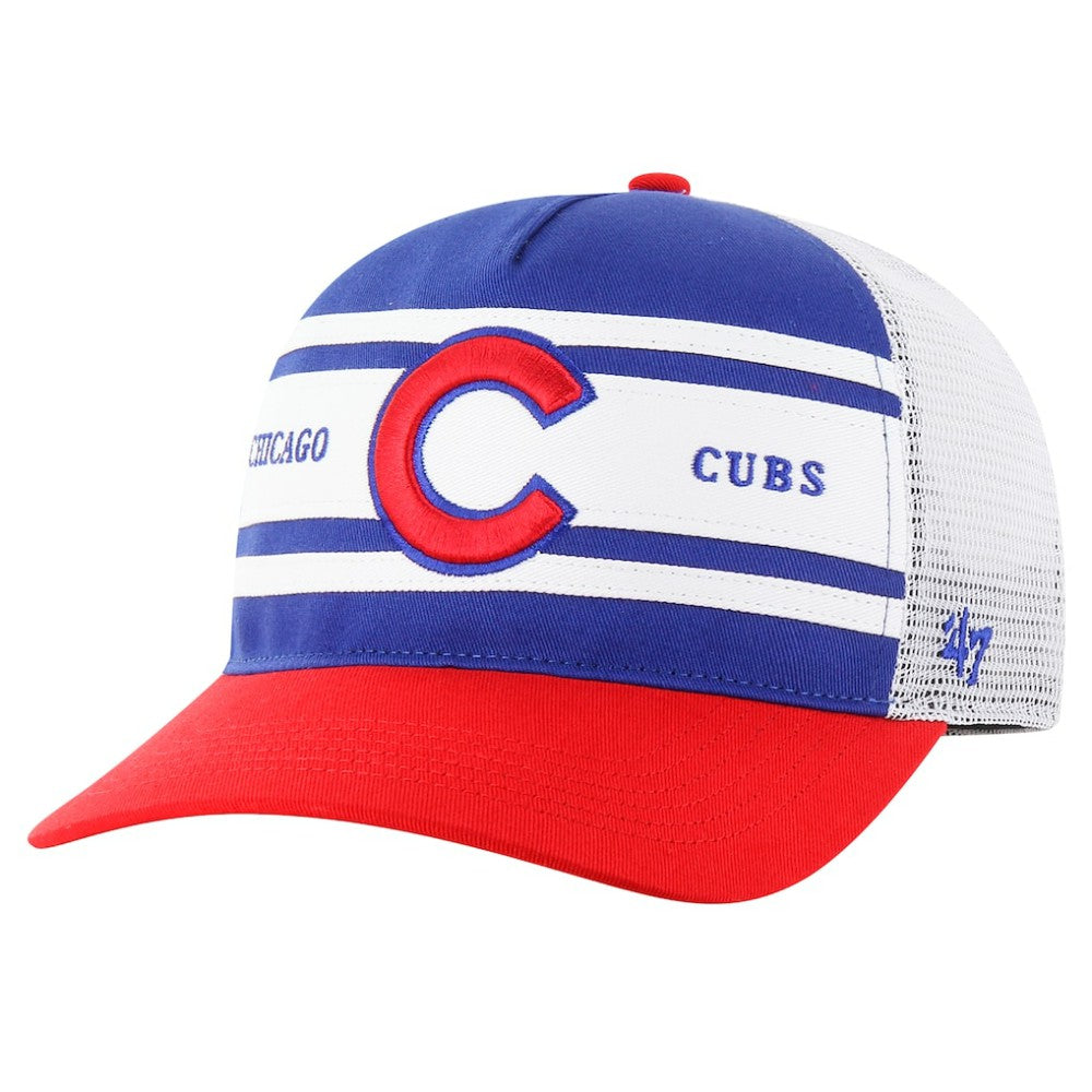 MLB Chicago Cubs '47 Gridiron Super Stripe Relaxed Trucker Hitch Adjustable Hat