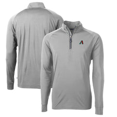 MLB Arizona Diamondbacks Cutter & Buck Adapt Eco Knit Recycled Quarter-Zip Pullover Top