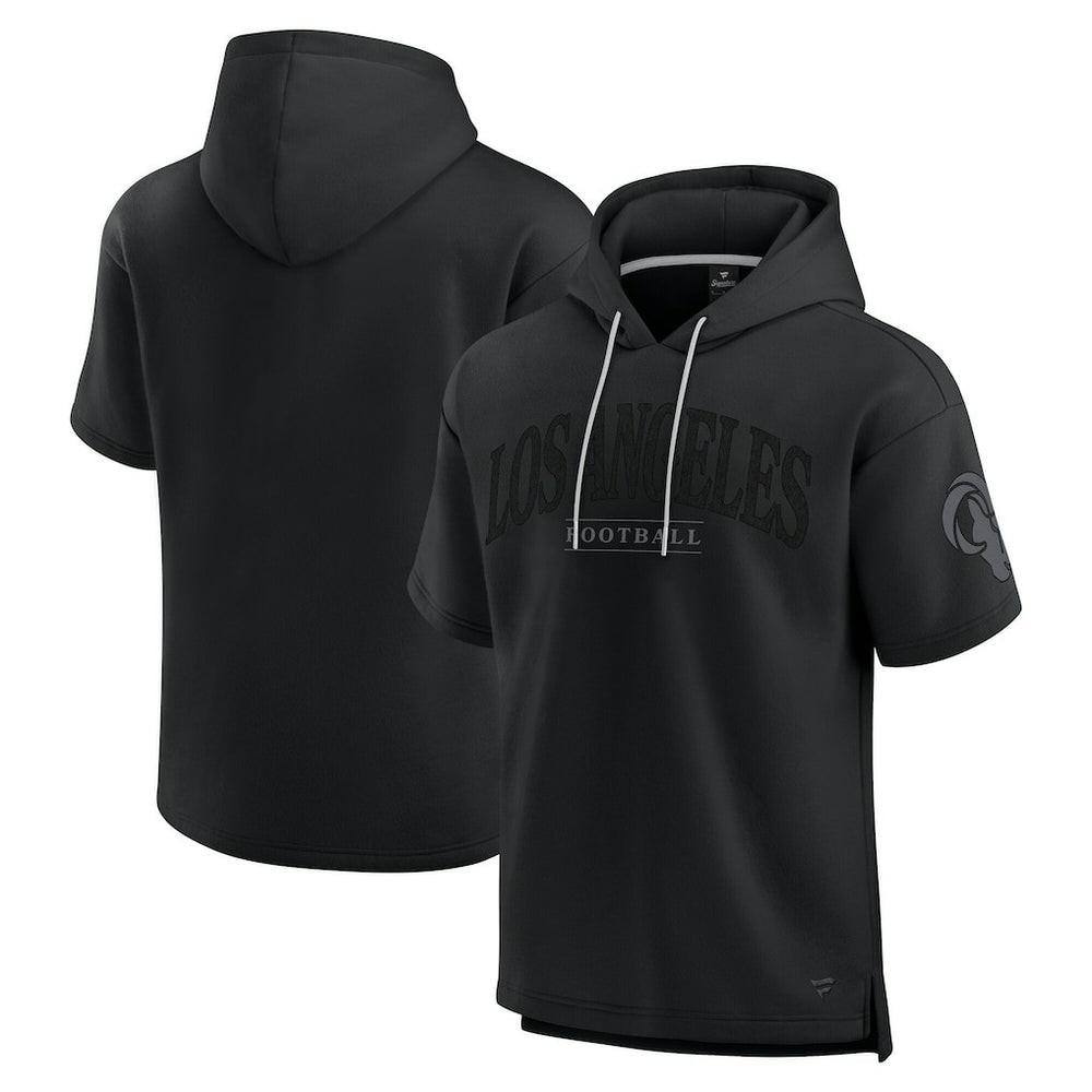 Unisex Elements Ready Short Sleeve Pullover Hoodie - Los Angeles Rams