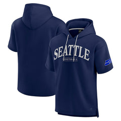 Unisex Elements Ready Short Sleeve Pullover Hoodie - Seattle Seahawks