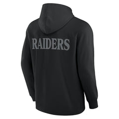 Elements Blaze Tri-Blend Long Sleeve Hoodie T-Shirt - Las Vegas Raiders
