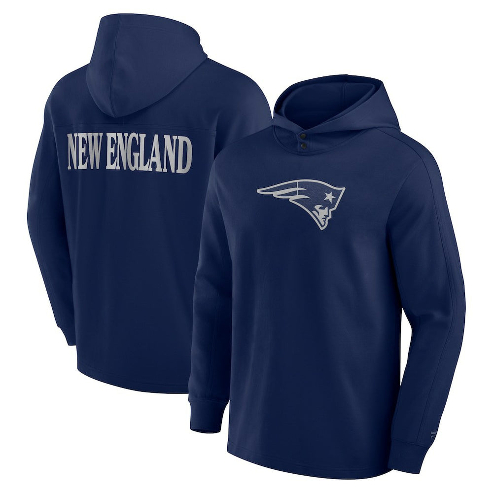 Elements Blaze Tri-Blend Long Sleeve Hoodie T-Shirt - New England Patriots