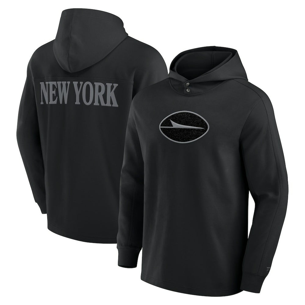 Elements Blaze Tri-Blend Long Sleeve Hoodie T-Shirt - New York Jets
