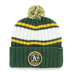 MLB Oakland Athletics '47 Plateau Cuffed Knit Hat with Pom