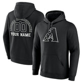 MLB Arizona Diamondbacks Monochrome Personalized Name & Number Pullover Hoodie