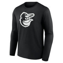 MLB Baltimore Orioles Monochrome Personalized Name & Number Long Sleeve T-Shirt