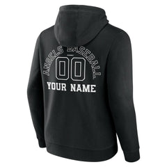 MLB Los Angeles Angels Monochrome Personalized Name & Number Pullover Hoodie
