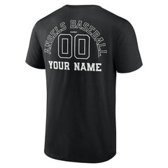 MLB Los Angeles Angels Monochrome Personalized Name & Number T-Shirt