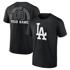 MLB Los Angeles Dodgers Monochrome Personalized Name & Number T-Shirt