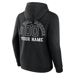 MLB New York Yankees Monochrome Personalized Name & Number Pullover Hoodie