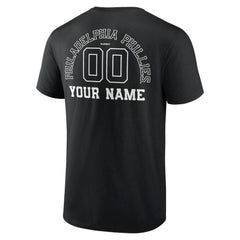 MLB Philadelphia Phillies Monochrome Personalized Name & Number T-Shirt