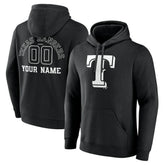 MLB Texas Rangers Monochrome Personalized Name & Number Pullover Hoodie