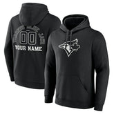 MLB Toronto Blue Jays Monochrome Personalized Name & Number Pullover Hoodie