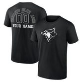 MLB Toronto Blue Jays Monochrome Personalized Name & Number T-Shirt